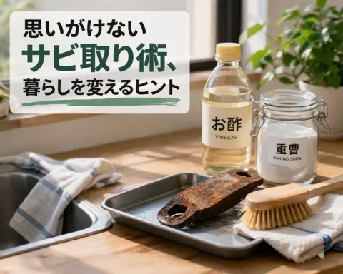 思いがけないサビ取り術、暮らしを変えるヒント