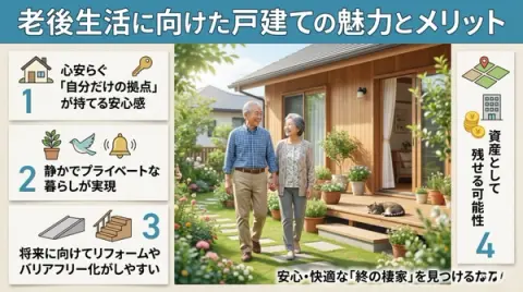 老後生活に向けた戸建ての魅力とメリット