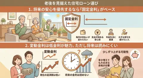 老後を見据えた住宅ローン選び
